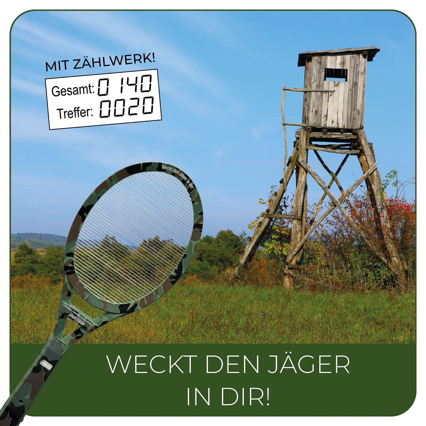 InsektenSchröter®-JägerZähler (5er-Set) - mit digitalem Zählwerk. Weltneuheit !!!