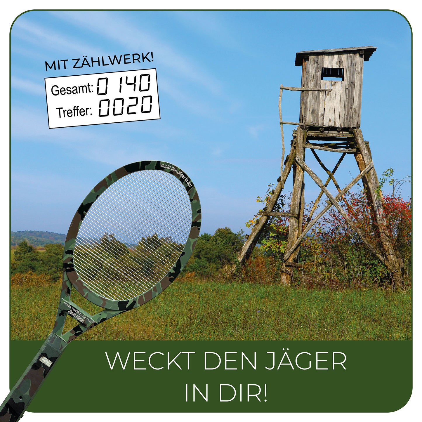 InsektenSchröter®-JägerZähler - mit digitalem Zählwerk. Weltneuheit !!!