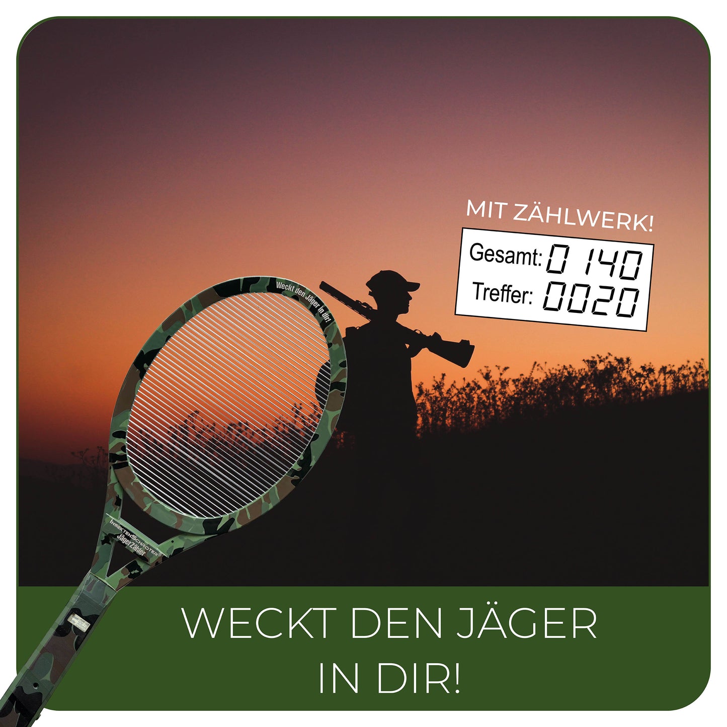 InsektenSchröter®-JägerZähler - mit digitalem Zählwerk. Weltneuheit !!!